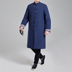 2025冬季唐装风棉衣加厚中长款男中式保暖立领棉服8690-P180，男装棉衣，星座1105-3