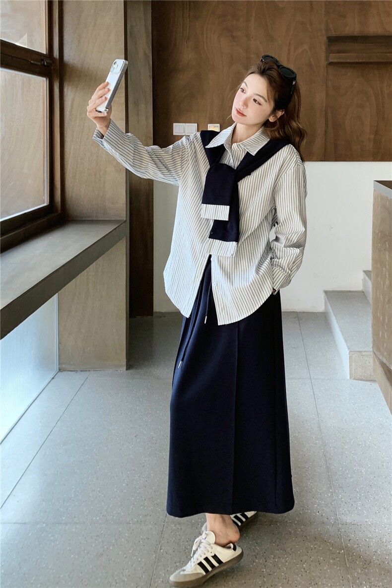 现货--2026年春季新款蓝色二件套+披肩203-2606-P165-K268,女装套装/套裙,浙宝203