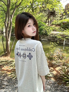 XZ809A/BBBT35/P20/控38 重磅印花美式复古圆领T恤图片