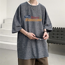 风复古亚麻短袖男棉麻t恤男半袖ZT71384-P35，男装T恤，电商A040