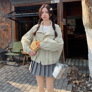 韩系简约休闲夹克外套女春季2025新款小个子超火洋气爆款减龄上衣图片