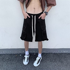 日常宽松型春秋休闲裤高腰时尚都市气质五分裤时尚潮牌男简约，男装休闲裤，星座716-3