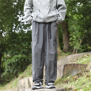 工装裤高街潮牌宽松休闲裤男山系直筒防水登山长裤 K7414-P37图片