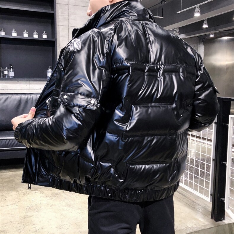 2020冬季新款羽绒服男韩版潮流亮面冬季鸭绒短款外套YR9223,男装羽绒服,电商B226-2（原B217-2）