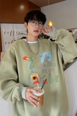 ！圆领卫衣男装港风长袖T恤男外套男WY236-特P23，男装T恤，电商B367