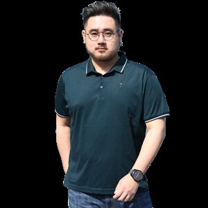 夏季新款男士短袖t恤纯色翻领polo衫男体恤男装半袖加肥5913款图片