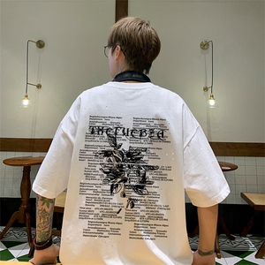 可48小时发货支持抖音得物来样二开 美式满天星亮片短袖T恤MTX652图片