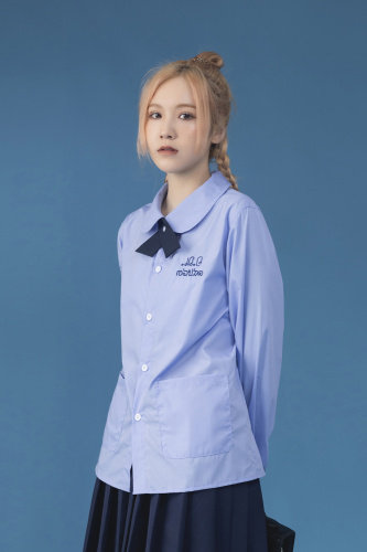 中性C316CS671P58秋装长袖衬衫泰式校服情侣装制服班服学院少年,男装衬衫,电商C316