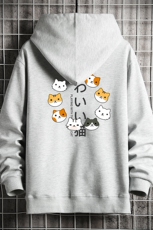 KS21215-P38连帽开衫卫衣男运动外套大码班服网格，男装卫衣，电商A040A