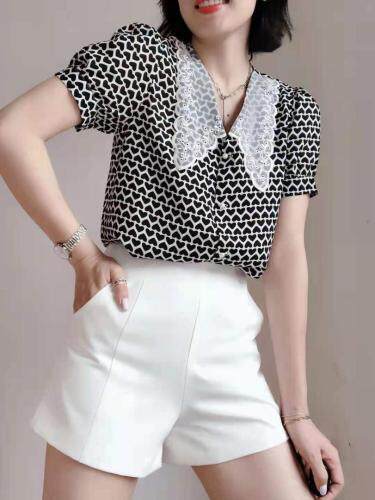 现货，雪纺爱心小衫，女装，诺贝儿