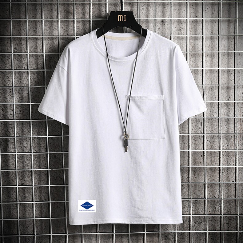 DX24061-P25大口袋百搭短袖t恤男大码半袖体恤上衣服,男装T恤,电商A040A