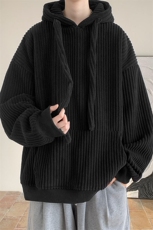 现货WY7890-P55加绒65高品质灯芯绒高质量连帽加绒加厚卫衣，男装卫衣，电商A059