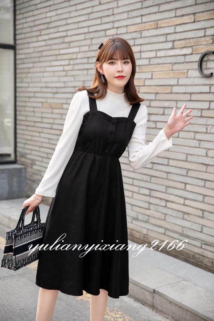 秋装假两件连衣裙，女装连衣裙，雨恋依香