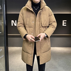 标50绒数据款中长款羽绒服男士2025新款B240-YR23899-P295，男装羽绒服，电商B240
