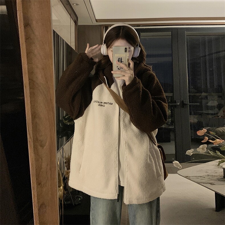 羊羔绒外套女冬季加绒加厚可爱甜美羊羔毛棉服保暖棉衣C550-P120,男装棉衣,星座911-2(原星座613-2）