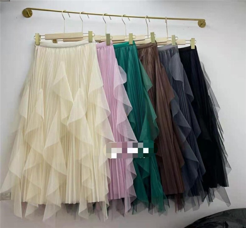 冬季半裙，裤子，女装半身裙，浪漫流纱