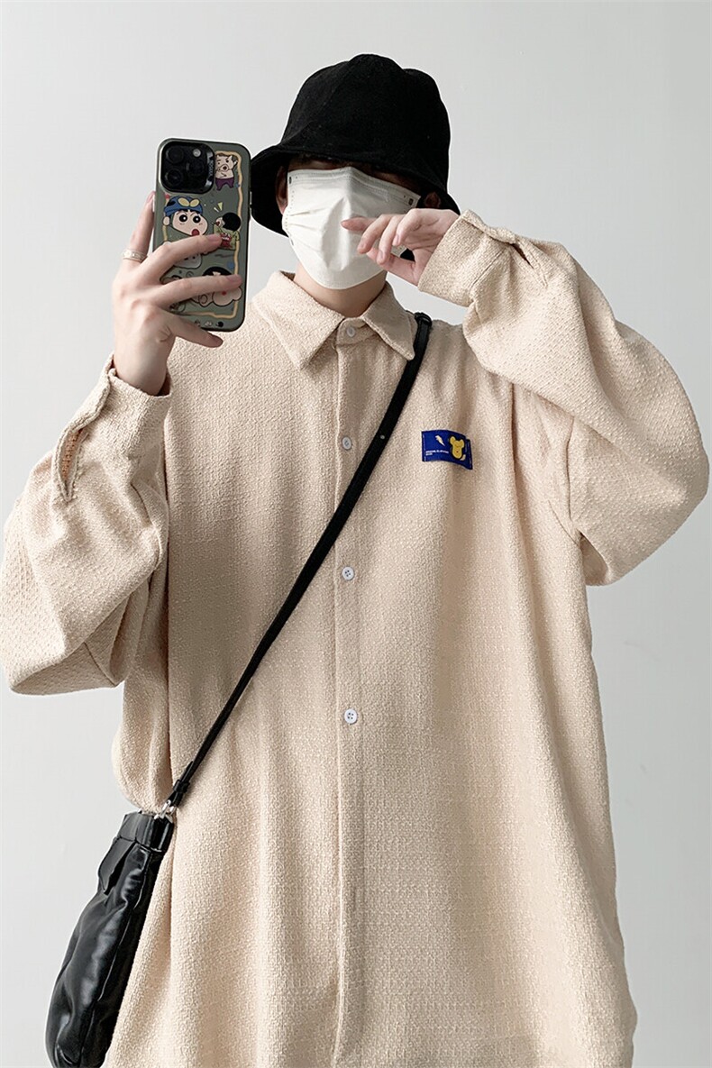 宽松长袖衬衫男KD625-P30,男装衬衫,电商D312-1