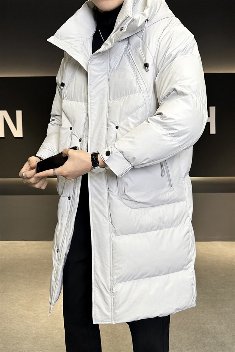 L-4XLMY6123-P225中长款连帽棉衣男填充物石墨烯生物绒棉,男装棉衣,电商B321-1