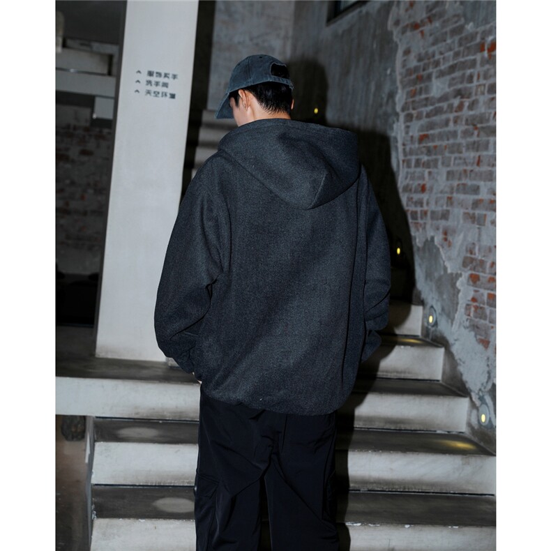 秋冬夹克cleanfit美式外套呢子上衣毛领夹克1016-1JK83P109K139,男装夹克,星座1016-1（原电商B408-1）