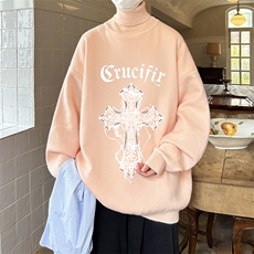 控68高领毛衣男士大码内搭毛线衣男GM45268-P45加绒款-P65，男装针织衫/毛衣，电商A040
