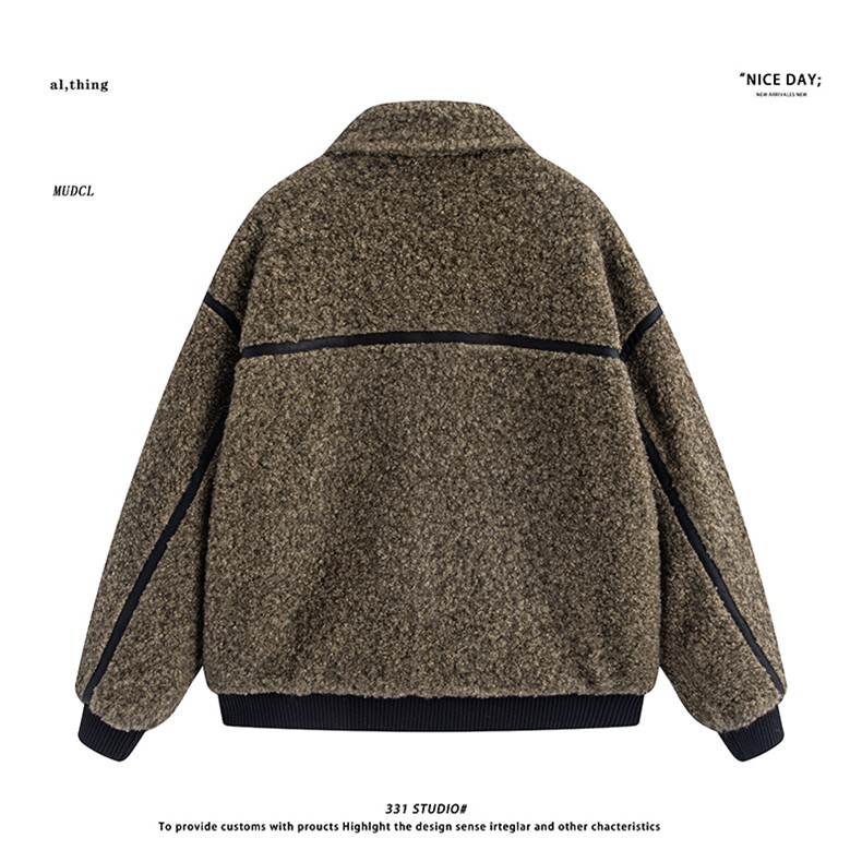 平铺~高品质冬季美式加厚毛绒棉衣外套E118/P198,男装棉衣,电商B331