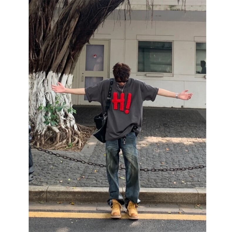 现货立体短袖潮牌情侣T恤,男装T恤,星座910A