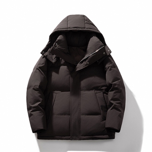 羽绒服男冬季新款港风连帽白鸭绒情侣外套YR922-P160 (控价208元图片
