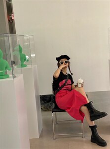 U型半裙 纯透气 高腰显瘦款图片