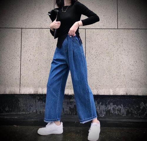 早秋直筒牛仔裤，女装牛仔裤，1+1 MAIN ROAD