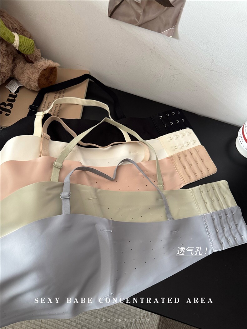 春夏季无钢圈小胸聚拢文胸防滑抹胸可拆卸无肩带隐形内衣,居家内衣文胸,梦白服饰厂