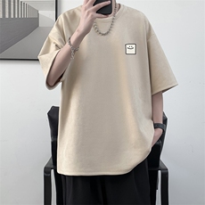 麂皮绒短袖t恤男大码半袖男大皂风JD82316-P25，男装T恤，电商A040
