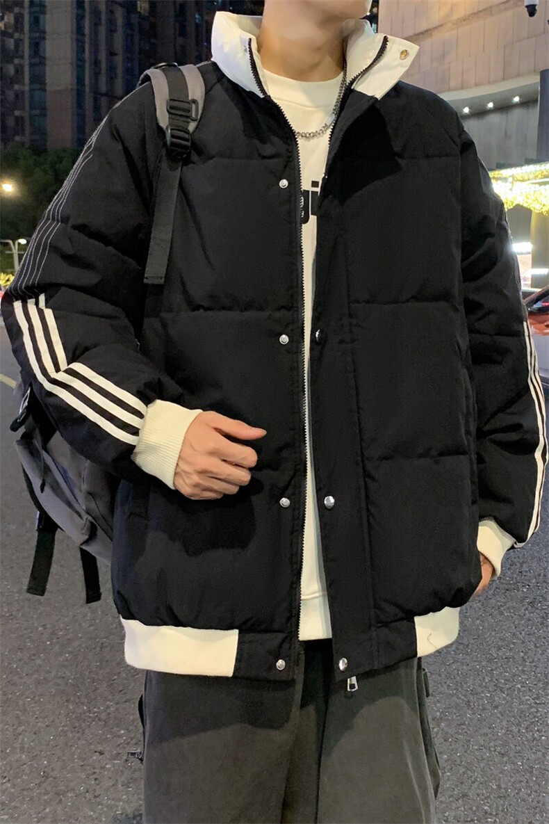 ！2025秋冬新款男士立领撞色棉衣百搭棉服外套MY200特P75,男装棉衣,电商B220