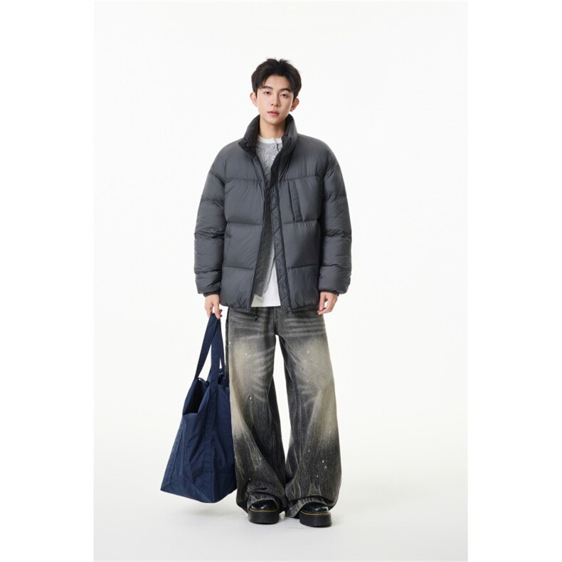 90%绒新标有报韩版宽松羽绒服外套上衣Y993/P350现货,男装羽绒服,星座202