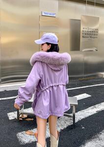 狐狸毛派克服图片