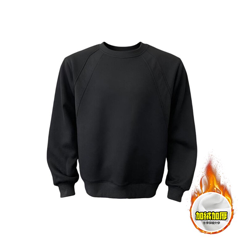 480G重磅加绒硬挺boxy男女秋冬美式高街结构螺纹拼接卫衣厚外套，女装短外套，电商A486-1