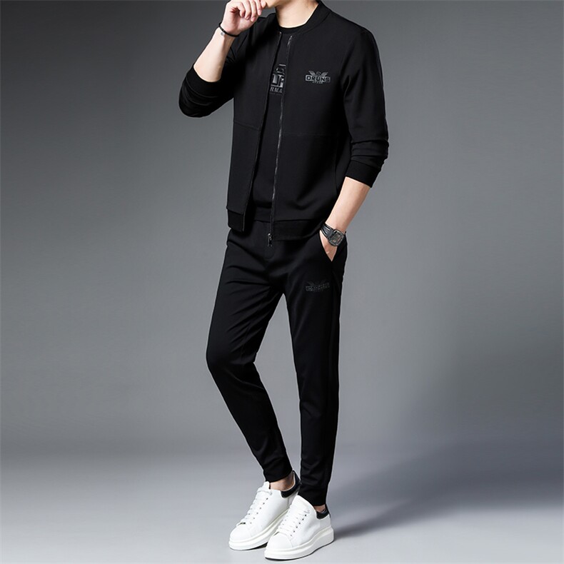 SA9137-3钱塘2020-2中青年男士冬季新款百搭简约卫衣套装P240,男装休闲套装,钱塘207-2