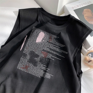 量大优供视频 得物直播品质220克夏季纯棉背心无袖T恤WB151图片