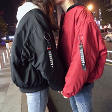 情侣港风棉袄休闲加厚店主大码街拍短款面包服男女棉衣1711/P100，女装棉衣/棉服，星座1506-1