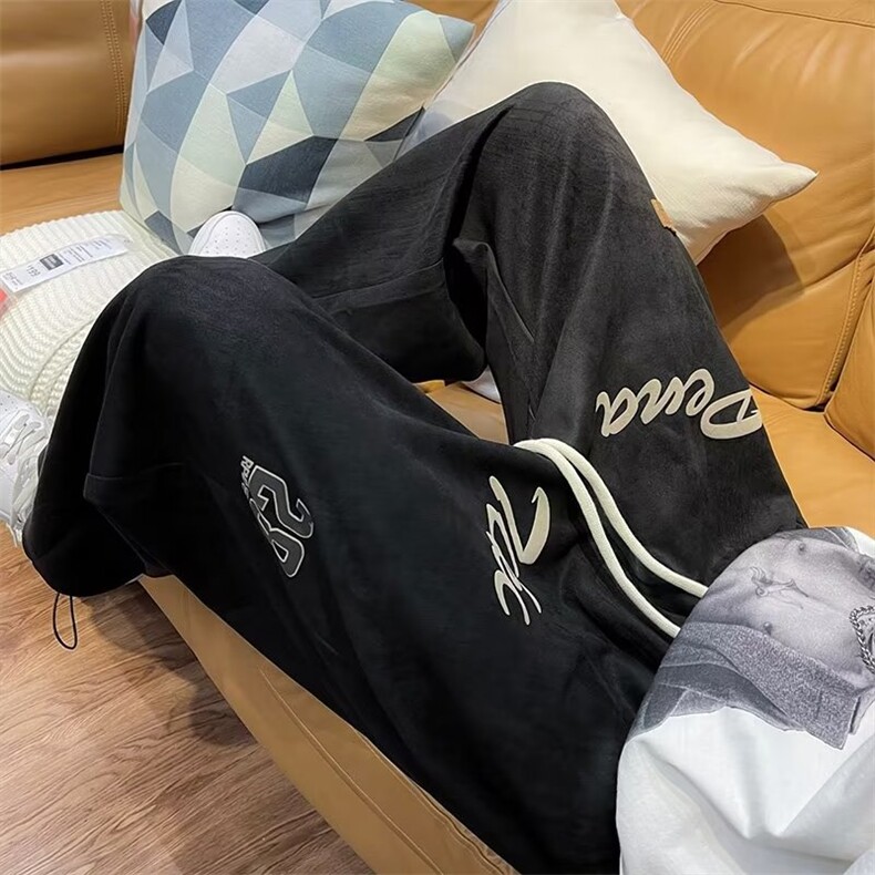 秋季高街休闲情侣裤子潮流宽松百搭裤子K0110-P40,男装休闲裤,星座308B-1