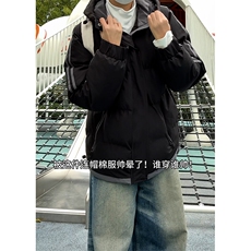 现货高品质美式高街冬季重磅三防加厚羽绒棉衣连帽冲锋外套厚，男装棉衣，电商A486