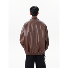 复古美拉德PU皮机车服外套WT2553-P80-控148，男装工装外套，星座609