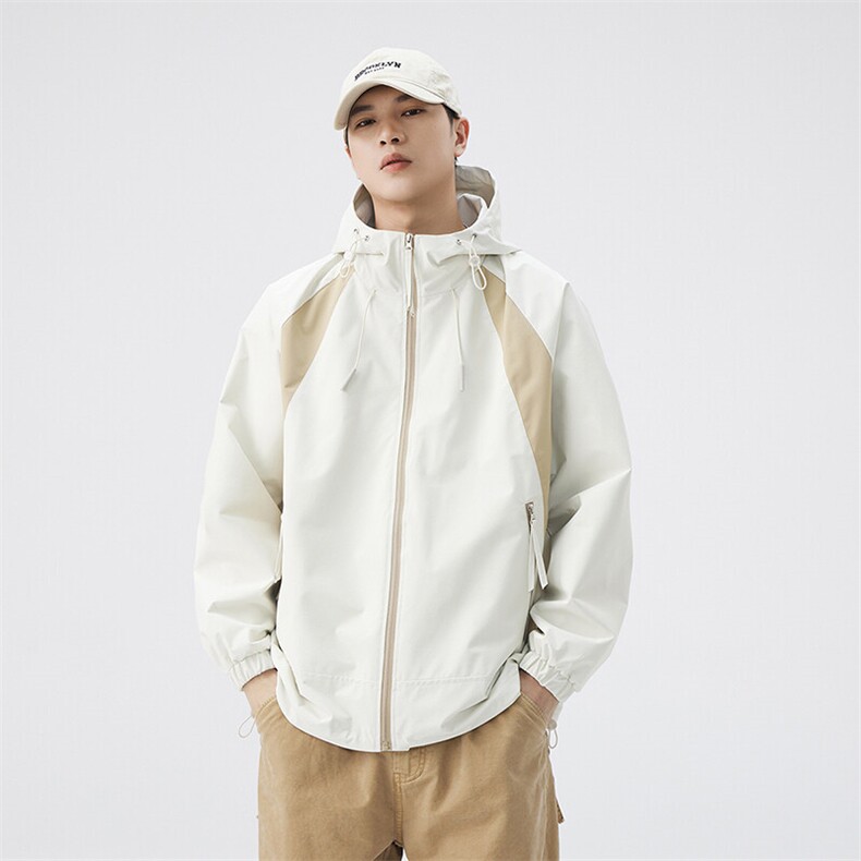 秋季宽松夹克男撞色冲锋衣外套DSA157B-JK7837-P68,男装夹克,电商A157B