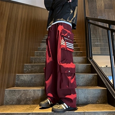 秋季新款冲锋裤Q2569-TP5588撞色拉链立体大口袋休闲长裤，男装休闲裤，电商A102