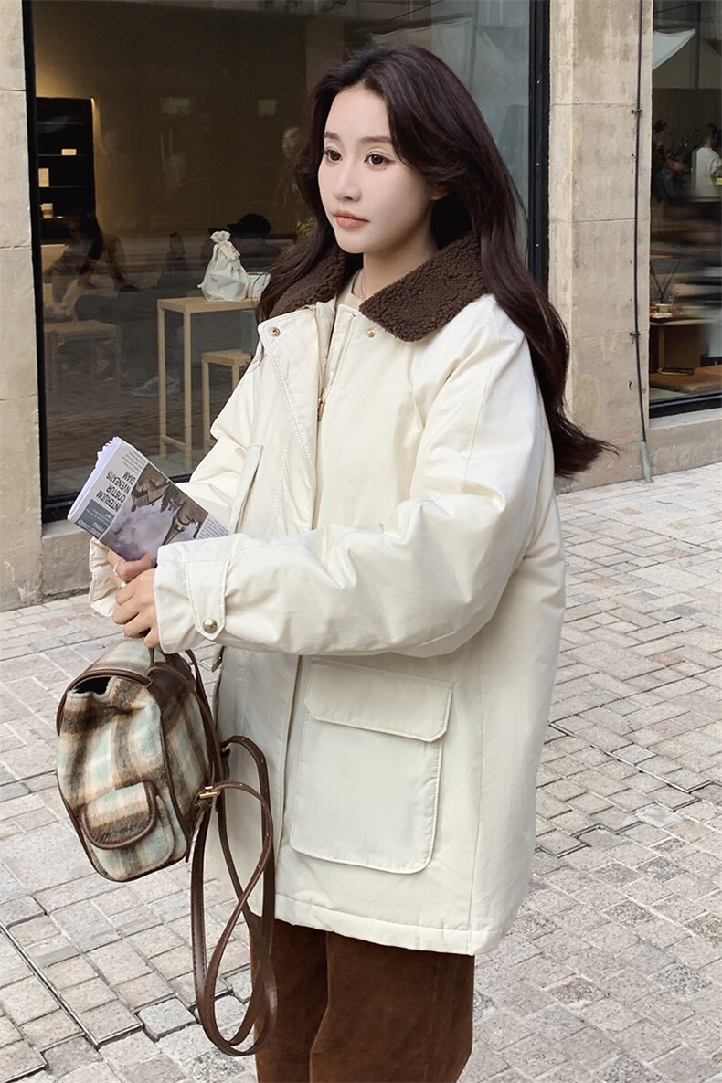 现货巴恩风白色羽绒服中长款2C212-G07-P295-K398,女装羽绒服,2C212