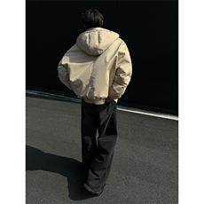 MF07-特P98保暖棉衣男冬季新款港风宽松连帽加厚棉服，男装棉衣，电商B327
