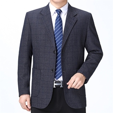 2023秋季新款中年男士西服男装中年小西装外套休闲商务单西，男装西服，电商B212（原钱塘6029）
