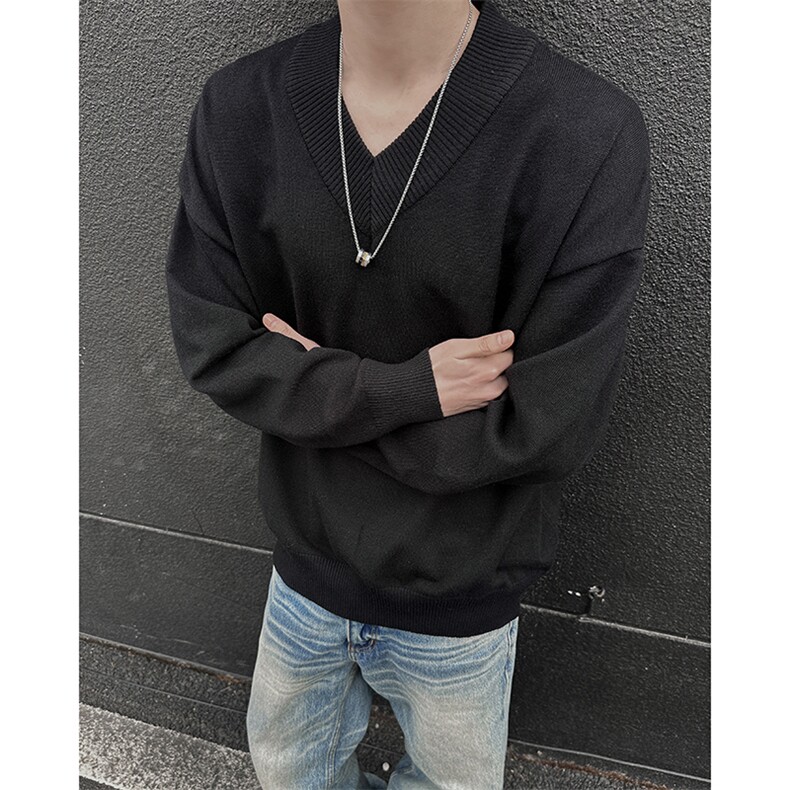 1506A/GM030/50毛衣外套慵懒风盐系叠穿羊毛衫潮1,男装针织衫/毛衣,星座1506A