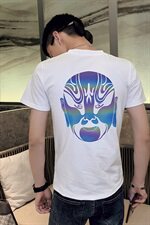 TX-619-P38夏季短袖t恤男潮流上衣服潮牌社会小伙半袖夜光体恤，男装T恤，星座102A（原电商D309-1）