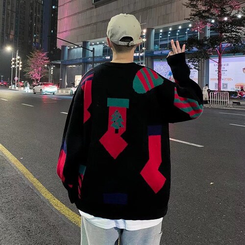 2023冬季新款圣诞风格潮流百搭男士毛衣MY92P40,男装针织衫/毛衣,星座1116-2