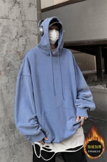 重磅水洗做旧加绒卫衣连帽光板直播有帽绳BK6600-P58加绒P68，男装卫衣，星座517A